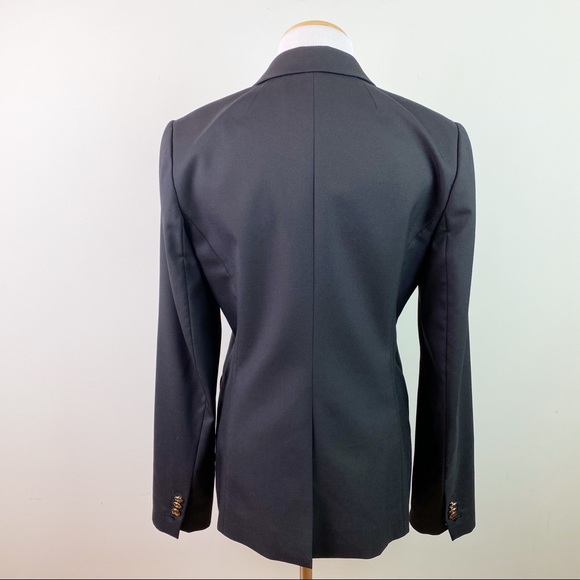 J. Crew School Boy Blazer Black Wool Size 8 - Picture 4 of 8